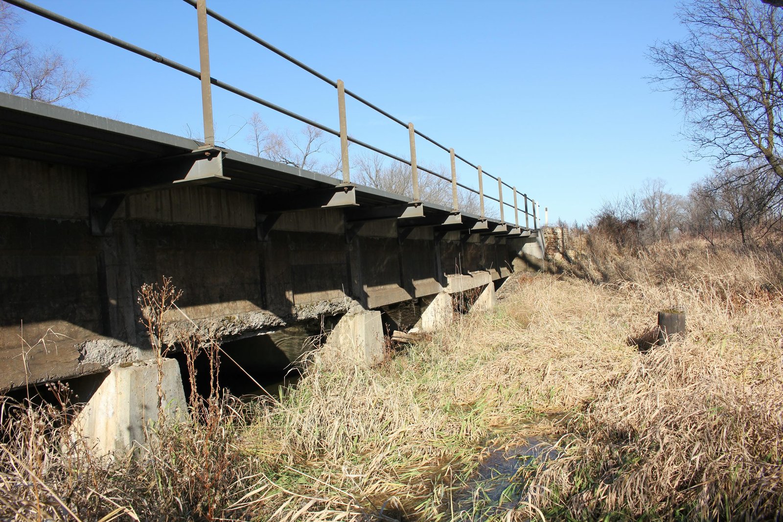 Looking east